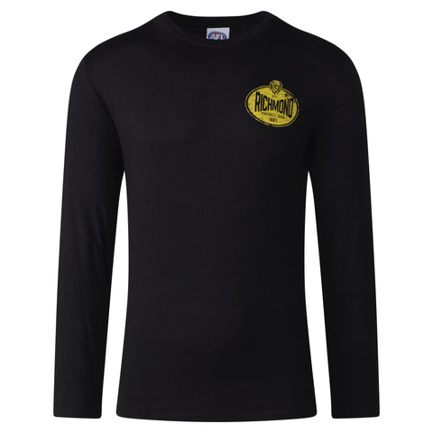 Richmond Tigers Mens Adults Supporter Long Sleeve Tee