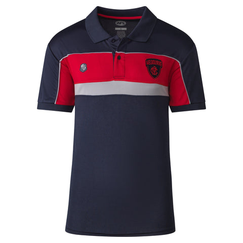 Melbourne Demons AFL Footy Mens Premium Polo T-Shirt