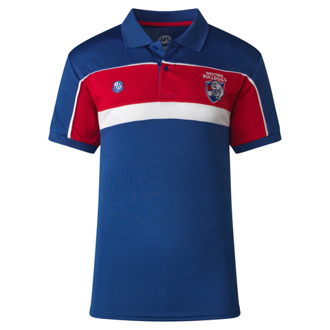 Western Bulldogs AFL Footy Mens Premium Polo T-Shirt