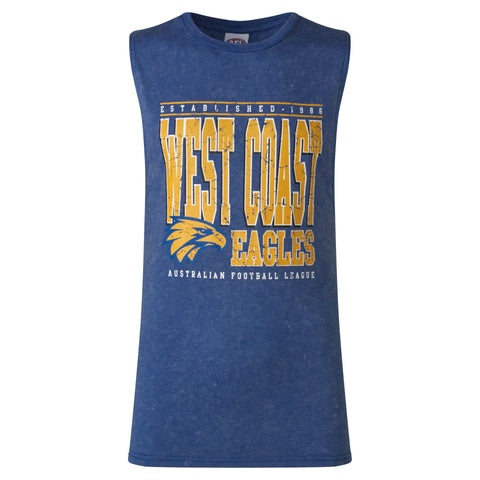 West Coast Eagles Mens Adults Football Tank Jersey