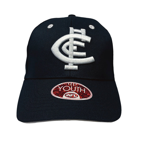 Carlton Blues Boys Youths 3D Logo Cap