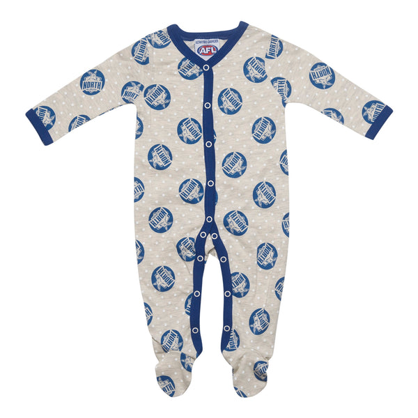 North Melbourne Kangaroos Babies Toddlers Coverall Romper Onesie