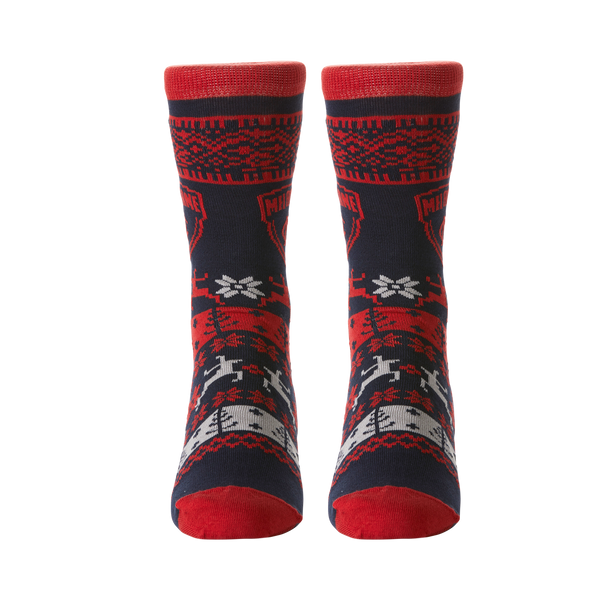 Melbourne Demons Mens Ugly Christmas Socks