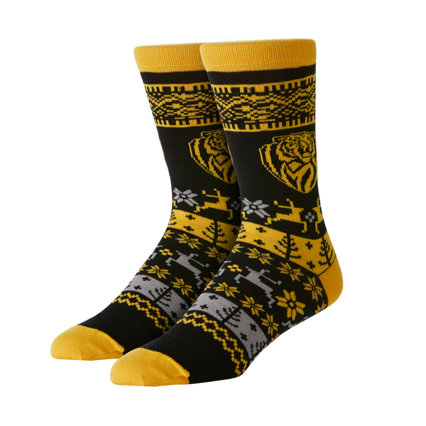 Richmond Tigers Mens Ugly Christmas Socks
