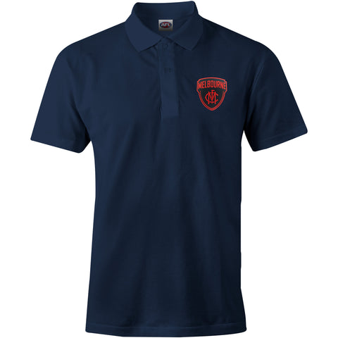 Melbourne Demons Mens Adults Logo Polo T-Shirt