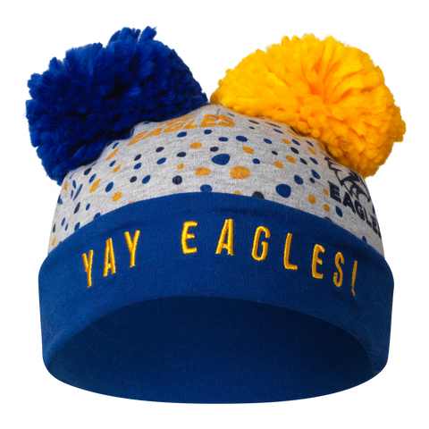 West Coast Eagles Baby Yay Pom Pom Beanie