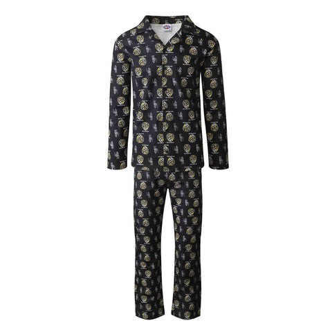 Richmond Tigers Mens Flannelette Pyjamas PJ Set