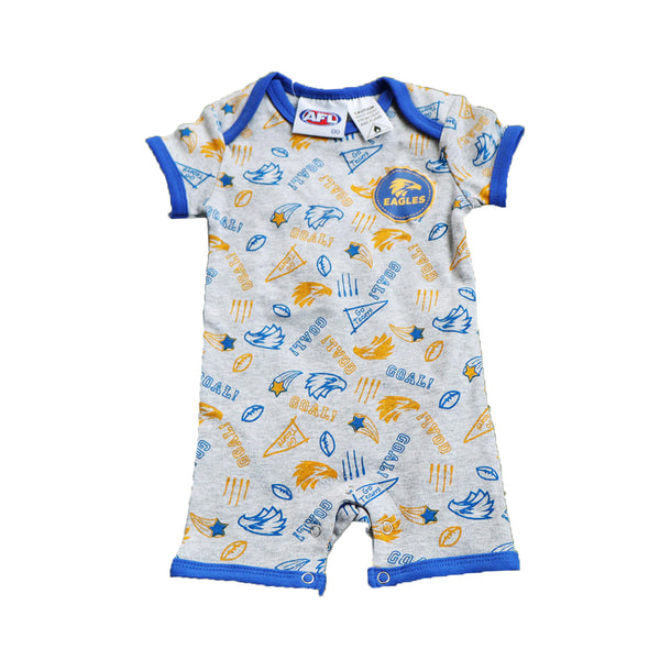 West Coast Eagles Babies Infants Coverall Romper Onesie