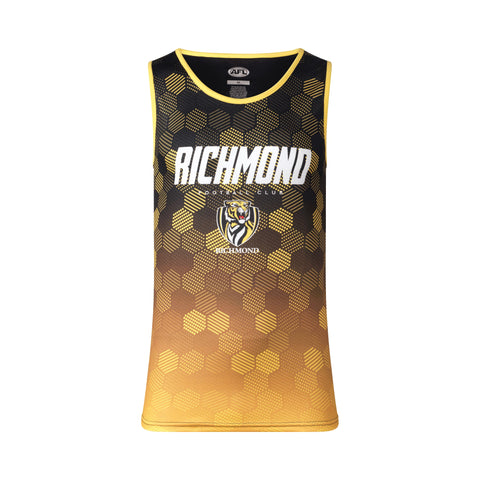 Richmond Tigers Mens Adults Polyester Premium Singlet