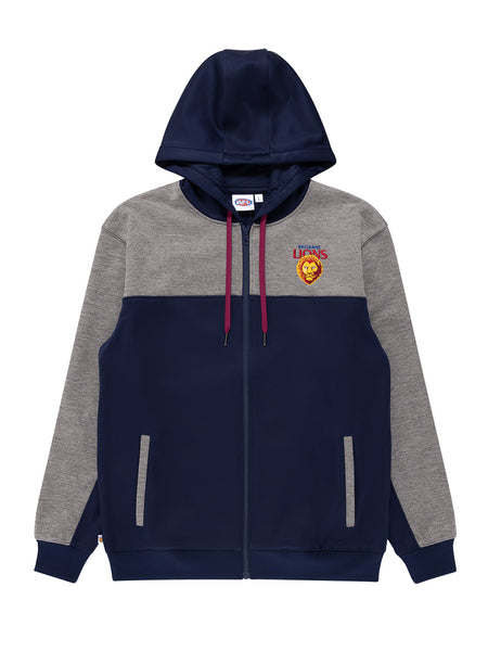 Brisbane Lions Mens Adults Team Performance FZ Hoody