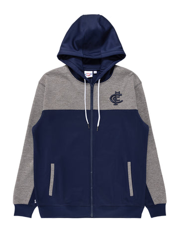 Carlton Blues Mens Adults Team Performance FZ Hoody