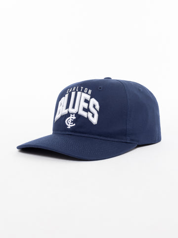 Carlton Blues Mens Adults Arch Wordmark Cap