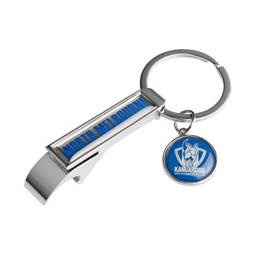 North Melbourne Kangaroos Bottle Opener Keyring - Spectator Sports Online
