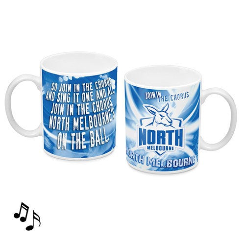 North Melbourne Kangaroos Musical Ceramic Mug