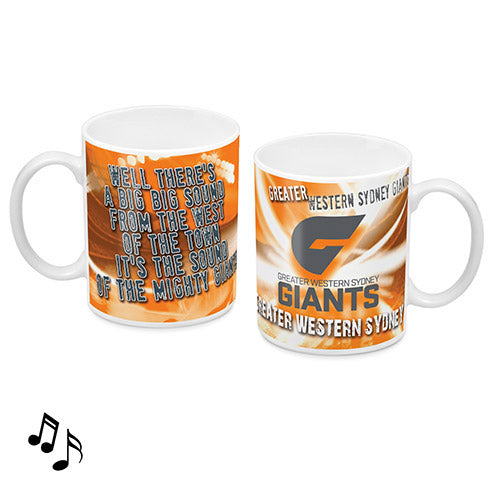 Greater Western Sydney GWS Giants Musical Ceramic Mug