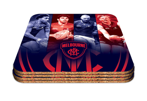 Melbourne Demons Set of 4 Player Coaster