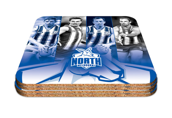 North Melbourne Kangaroos Set of 4 Player Coaster