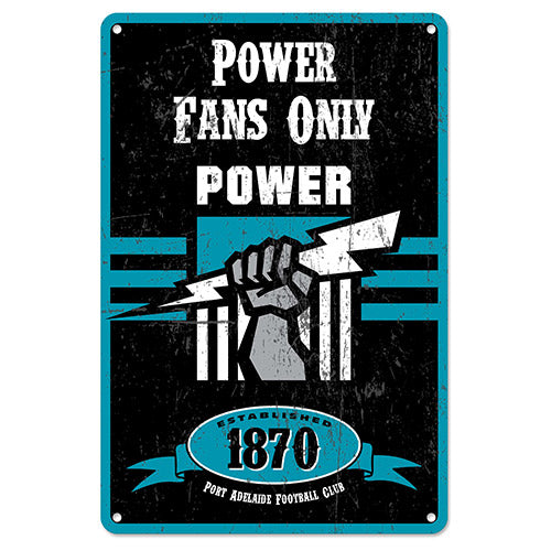 Port Adelaide Power Retro Metal Sign