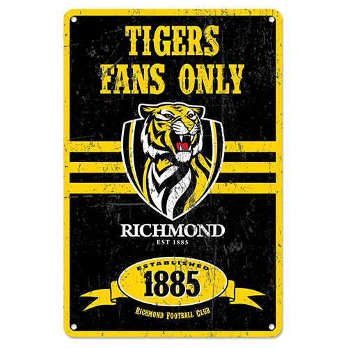 Richmond Tigers Retro Metal Sign