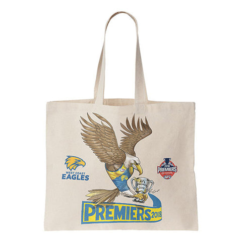 West Coast Eagles 2018 Premiers Canvas Bag Caricat