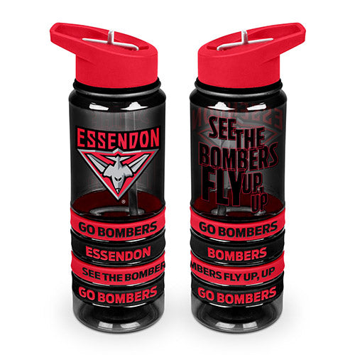 Essendon Bombers Tritan Rubber Bands Bottle