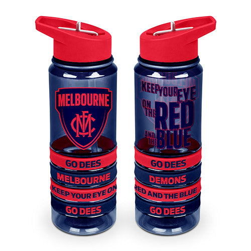 Melbourne Demons Tritan Rubber Bands Bottle
