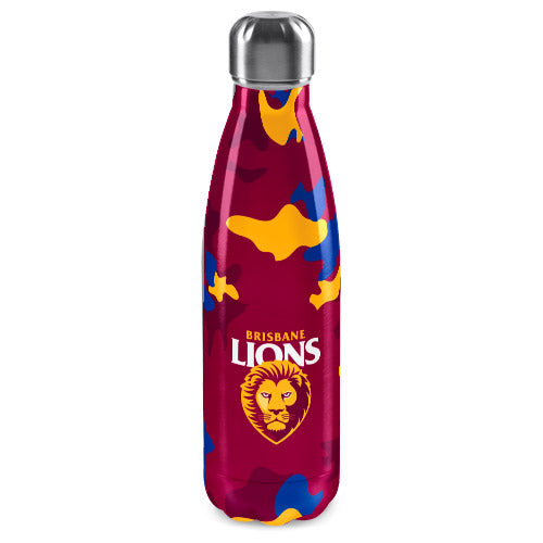 Brisbane Lions Stainless Steel Wrap Bottle