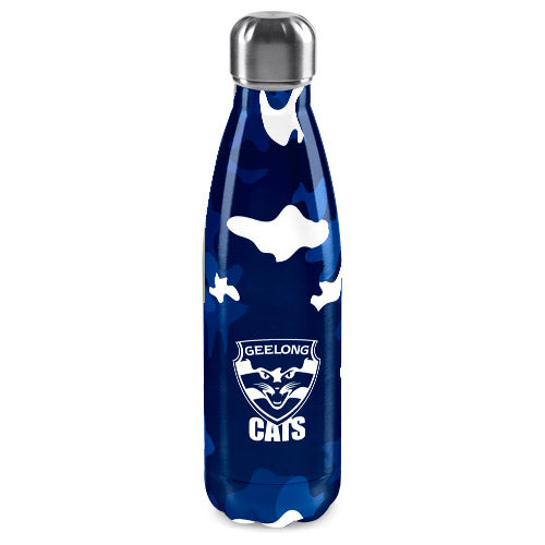 Geelong Cats Stainless Steel Wrap Bottle