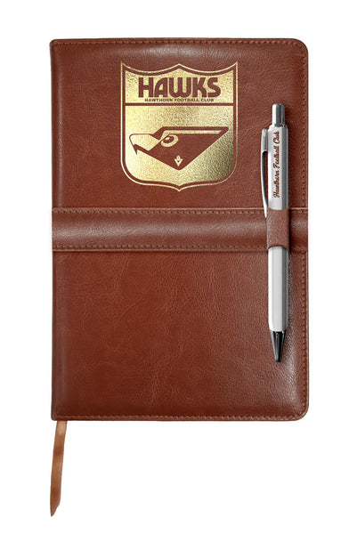 Hawthorn Hawks Heritage Notebook and Pen Gift Pack