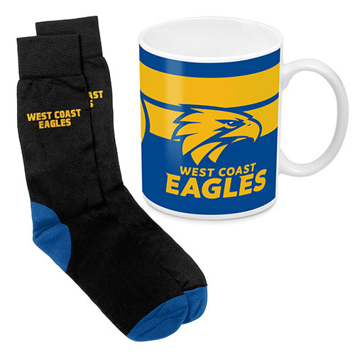 West Coast Eagles  Mug and Sock Gift Pack