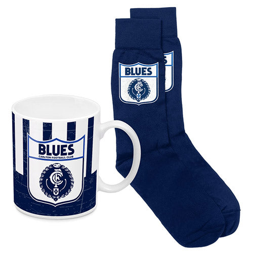 Carlton Blues Heritage Mug and Socks Pack
