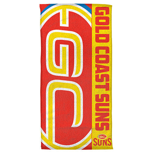 Gold Coast Suns Beach Bath Towel - Spectator Sports Online - 2