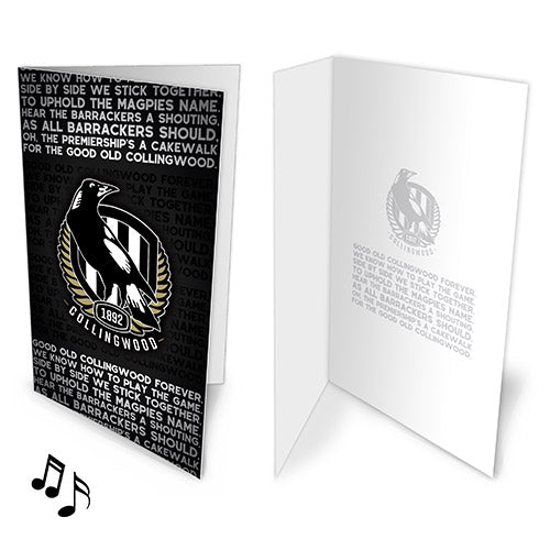 Collingwood Magpies Musical Card