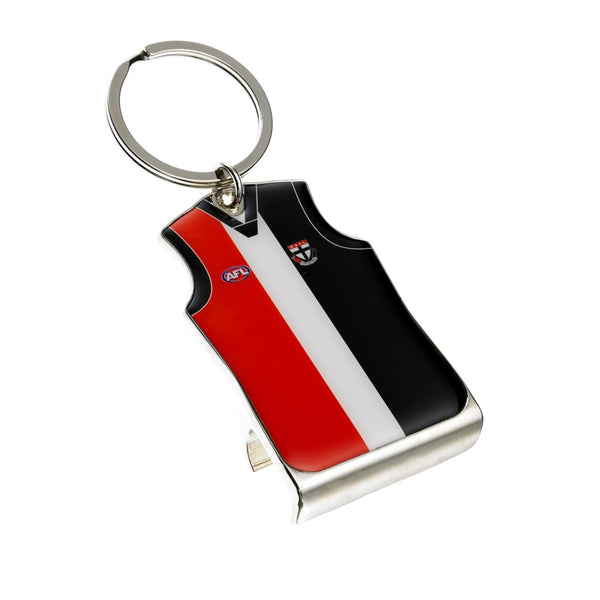 St Kilda Saints Guernsey Bottle Opener Keyring