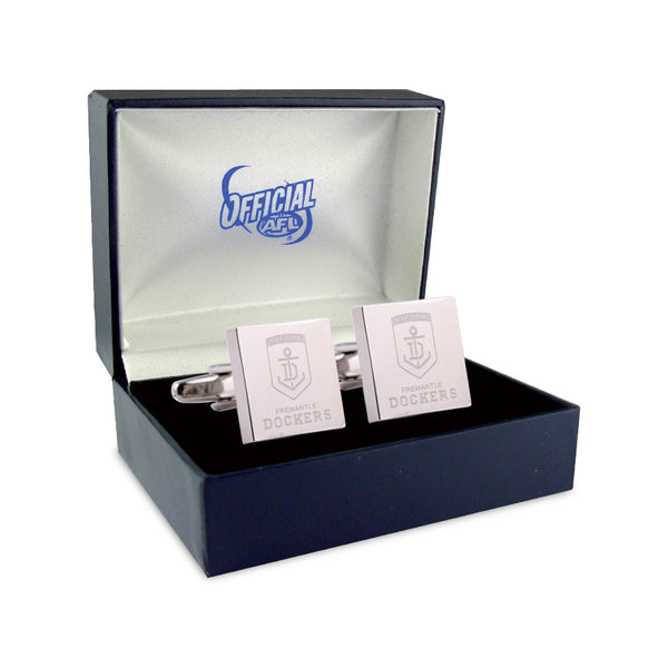 Fremantle Dockers Silver Logo Cufflinks