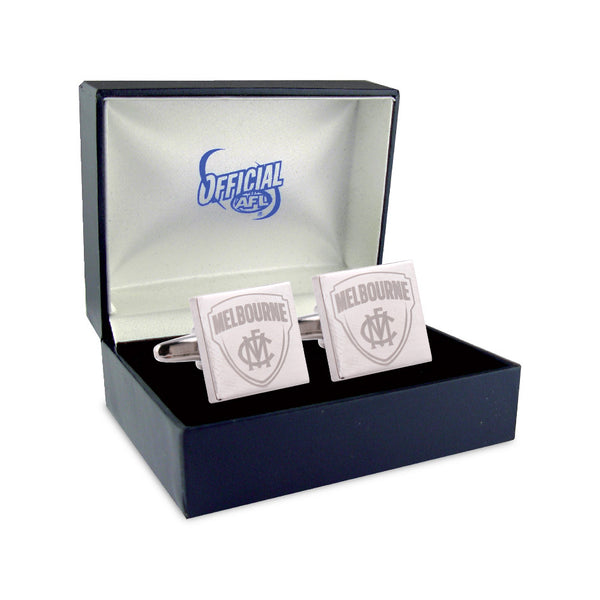 Melbourne Demons Silver Logo Cufflinks