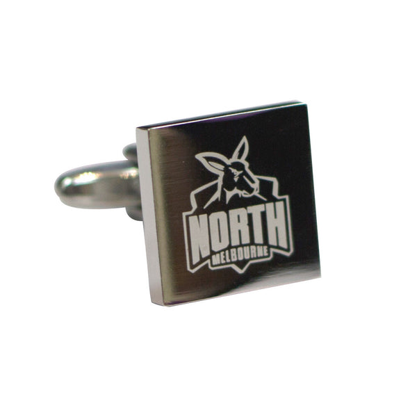 North Melbourne Kangaroos Silver Logo Cufflinks