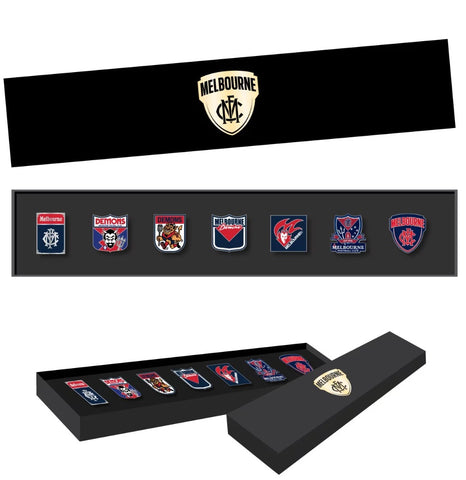 Melbourne Demons Evolution Lapel Pin Badge Collectors Set