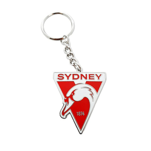 Sydney Swans Metallic Logo Keyring