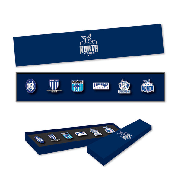 North Melbourne Kangaroos Evolution Lapel Pin Badge Collectors Set