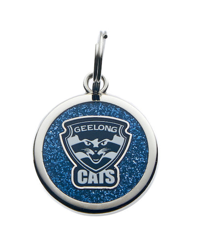 Geelong Cats Pet Tag Keyring Disc