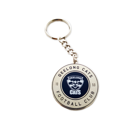 Geelong Cats Round Logo Keyring