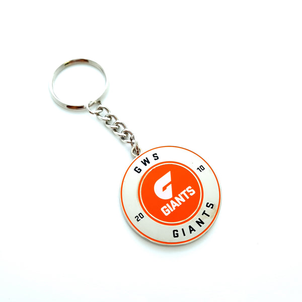 Greater Western Sydney GWS Giants Round Logo Keyring