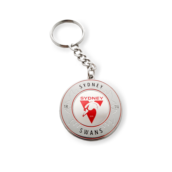 Sydney Swans Round Logo Keyring