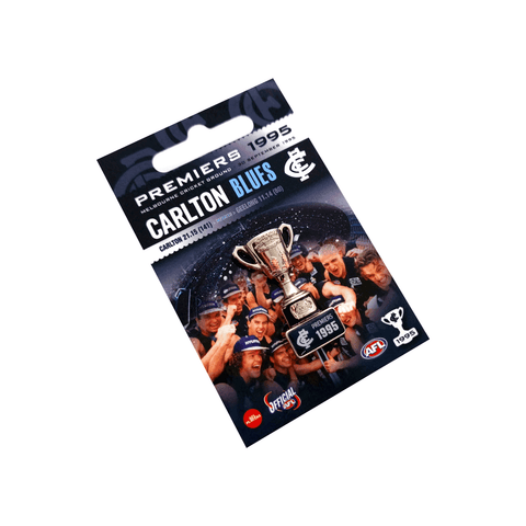 Carlton Blues 1995 Premiers 3D Trophy Lapel Pin