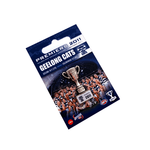 Geelong Cats 2011 Premiers 3D Trophy Lapel Pin