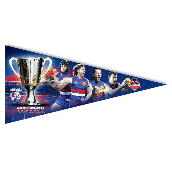 Western Bulldogs 2021 Grand Finalist Players Wall Pennant
