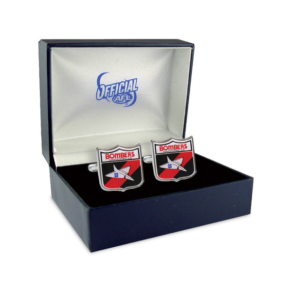 Essendon Bombers Heritage Retro Shield Mens Cufflinks - Spectator Sports Online