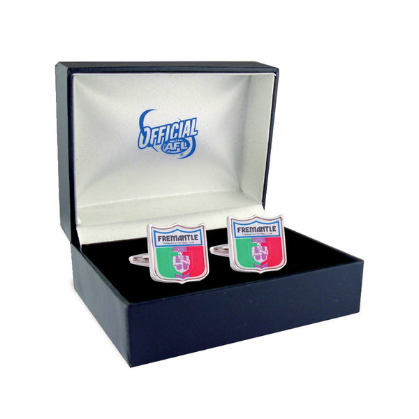 Fremantle Dockers Heritage Retro Shield Mens Cufflinks - Spectator Sports Online
