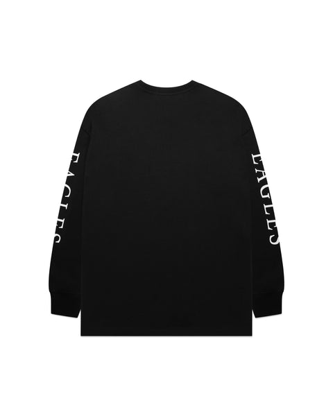 West Coast Eagles Mens Adults Wordmark Long Sleeve Tee